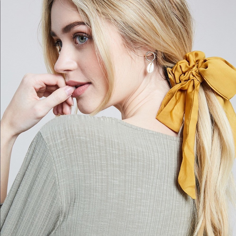 'Gretta' Hair Ribbon Scrunchie